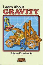 Steven Rhodes poster: Learn About Gravity (24x36) Humor