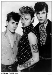 Stray Cats poster: 1981 (23 1/2" X 33") Brian Setzer
