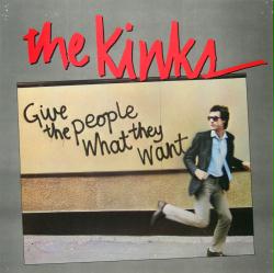 The Kinks poster: Give the People What They Want 1981 promo album flat