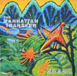 The Manhattan Transfer poster: Brasil vintage promo album flat (1987)