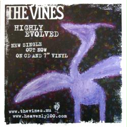 The Vines poster: Highly Evolved vintage U.K. promo single flat (2002)