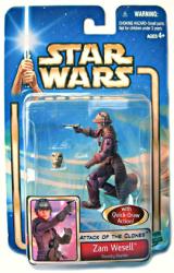 Star Wars Episode 2: Zam Wesell figure [Quick-Draw] (Hasbro/2002)