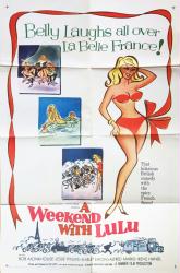 A Weekend with Lulu movie poster (1961) original 27x41 US one-sheet GD