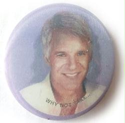 All of Me promotional lenticular pinback (1984) Steve Martin, Lily Tomlin