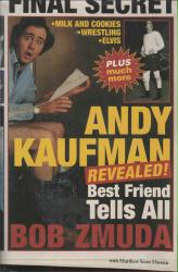 Andy Kaufman Revealed: Best Friend Tells All hardback book (1999) biography by Bob Zmuda