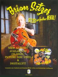 Brian Setzer poster: Setzer Goes Instru-Mental! (8.5" X 11" promo) 2011