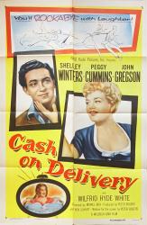 Cash on Delivery movie poster [Shelley Winters, Peggy Cummins] 1956 U.S. release original 27x41