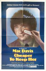 Cheaper to Keep Her movie poster [Mac Davis] 27x41 original 1980 GD