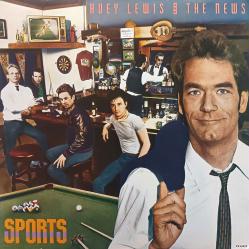 Huey Lewis and the News poster: Sports vintage promo album flat (1983)