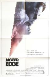 Jagged Edge movie poster [Jeff Bridges, Glenn Close] 1985 original 27x41