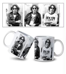 John Lennon 11oz ceramic mug - New York City Shirt Trio (Pyramid America) Brand New