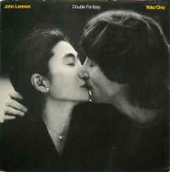 John Lennon & Yoko Ono poster: Double Fantasy vintage promo album flat (1980)