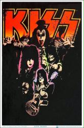 KISS flocked blacklight poster: Neon (23x35)