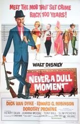 Never a Dull Moment movie poster [Dick Van Dyke, Edward G. Robinson] Disney 27x41