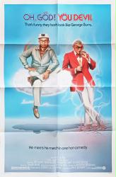 Oh, God! You Devil movie poster [George Burns] 1984 original 27x41