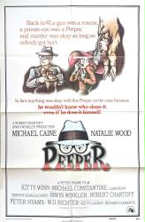 Peeper movie poster [Michael Caine, Natalie Wood] 1975 original 27x41