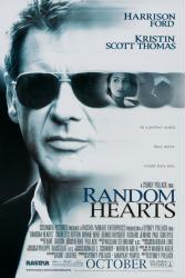 Random Hearts movie poster [Harrison Ford, Kristin Scott Thomas] 1999 original 27x40