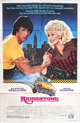 Rhinestone movie poster [Sylvester Stallone, Dolly Parton] 1984 original 27x41