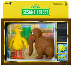 Sesame Street: Big Bird and Snuffleupagus ReAction figure 2-pack (Super7)
