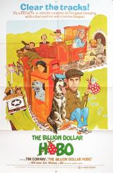 The Billion Dollar Hobo movie poster [Tim Conway, Will Geer] 1977 original 27x41 GD