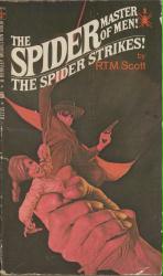 The Spider 1: The Spider Strikes! by R.T.M. Scott vintage paperback book (1969 Berkley)