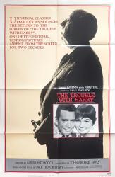 The Trouble with Harry movie poster [Alfred Hitchcock, Shirley MacLaine, John Forsythe] 1983 re-release 27x41