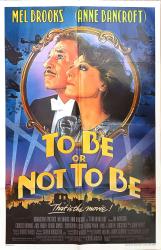To Be or Not to Be movie poster [Mel Brooks, Anne Bancroft] 1983 original 27x41