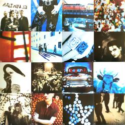 U2 poster set: Achtung Baby vintage promo album flat set of 16 (1991)