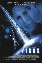 Virus movie poster [Jamie Lee Curtis, William Baldwin] 1999 original 27x40
